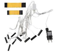Kcibyvx Adaptateur universel 10 en 1 5 piles AA + 5 piles AAA pour remplacer les piles AA AAA pour lumière LED de Noël, jouets, talkie-walkie et plus encore