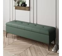 KCIOQLS Pouf Canapé Moderne Épuré, Banquette Chaussures Rectangulaire