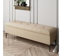 KCIOQLS Pouf Canapé Moderne Épuré, Banquette Chaussures Rectangulaire