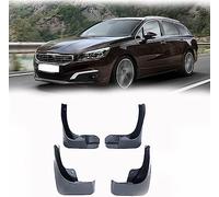 KCKEM 4 Pièces Garde-Boue De Voiture pour Peugeot 508 SW 508sw 2010 2011 2012 2013 2014 2015 2016 2017 2018,Avant ArrièRe Bavettes Car Splash Fender Protection Accessoires
