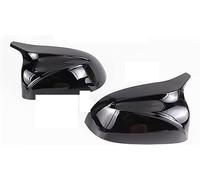 KCKEM Coquille Miroir Voiture pour BMW X3 G01 IX3 X4 G02 X5 G05 X6 G06 X7 G07 G08 2018-2023,Voiture Rétroviseur Protection Couvre Capuchon Décoration Accessoires,A-1 Pair Black