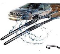 KCKEM Essuie-Glaces pour Jeep Cherokee KL 2014 2015 2016 2017 2018 2019 26 "+ 18" Ensemble de balais d'essuie-Glace de fenêtre Avant Voiture Pare-Brise Essuie