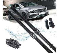 KCKEM Essuie-Glaces pour Mercedes-Benz Classe A W176 2016~2018 A-Klasse A160 A180 A200 A45 2017 Ensemble de balais d'essuie-Glace de fenêtre Avant Voiture Pare-Brise Essuie