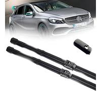 KCKEM Essuie-Glaces pour Mercedes-Benz Classe A W176 A160 A180 A200 A45 2016 2017 2018 24 "+ 19" Ensemble de balais d'essuie-Glace de fenêtre Avant Voiture Pare-Brise Essuie