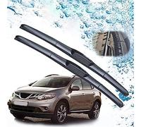 KCKEM Essuie-Glaces pour Nissan Murano Z51 2009 2010 2011 2012 2013 2014 Ensemble de balais d'essuie-Glace de fenêtre Avant Voiture Pare-Brise Essuie