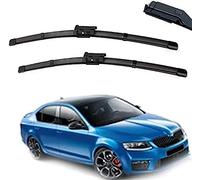 KCKEM Essuie-Glaces pour Skoda Octavia A7 5E MK3 2013 2014 2015 2016 2017 2018 2019 Ensemble de balais d'essuie-Glace de fenêtre Avant Voiture Pare-Brise Essuie