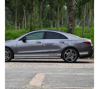 KCKEM pour Mercedes Benz CLA Class CLA45 CLA250 CLA200 CLA180 AMG W117 C117 Rayures latérales Autocollant Personnalité Autocollant Corps De Voiture DéCoration Styling Accessories,C-Grey