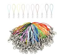 KCKEYS Lot de 120 sangles à breloques pour téléphone portable avec clé USB pour porte-clés Labubu (mélange de couleurs, 120)