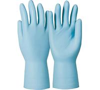 KCL Honeywell Dermatril® P743 Gants de Protection Chimique en Nitrile, Jetables, Imperméables, Sans Poudre, Bleu, Taille 8M, 074308082C (Boîte de 50 Pièces)
