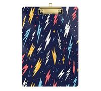 Kcldeci Divers porte-bloc en acrylique format A4 pour salle de classe, infirmière, panneau dur pour fournitures de bureau, école, argent, 30,5 x 23,9 cm