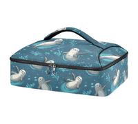 Kcldeci Lions de mer isolés thermiques pour aliments chauds ou froids, sac fourre-tout isotherme pour repas-partage de barbecues, fêtes, pique-niques, lasagnes