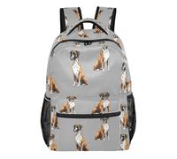 Kcldeci Meocouoe Sac à dos pour garçons et filles, sac à dos d'école, sac à dos décontracté pour l'école primaire, S-M, Boxer Meocouoe, M, Sac à dos daypack