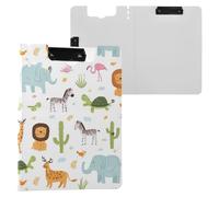Kcldeci Porte-bloc pliable A4 avec motif animal de dessin animé pour mémo, bureau, travail