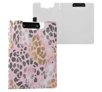 Kcldeci Porte-bloc pliable, imprimé or rose, format A4, porte-bloc avec porte-stylo, couverture de fichier, porte-bloc