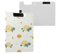 Kcldeci Porte-bloc Tortue Star A4 pliable pour mémo, document et bureau