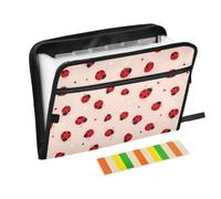 Kcldeci Porte-documents extensible Motif coccinelle