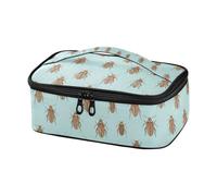 Kcldeci Sac à déjeuner isotherme pour enfants, cafard bleu clair, petit sac isotherme réutilisable pour garçons et filles, sac isotherme étanche pour travail, voyage, pique-nique, tient dans un sac à