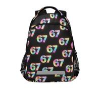 Kcldeci Sac à dos pour enfants filles garçons arc-en-ciel scintillant 67 sacs à dos d'école primaire sac à dos d'école sac à dos sac à dos de voyage