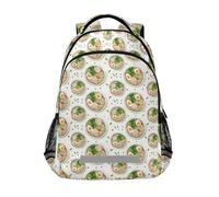Kcldeci Sac à dos pour enfants filles garçons bols de ramen sacs à dos d'école primaire cartable sac à dos d'école sac à dos sac à dos de voyage