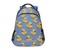 Kcldeci Sac à dos pour enfants filles garçons canards sucre d'orge sacs à dos école sacs à dos école cartable sac à dos sac à dos sac à dos sac à dos sac à dos