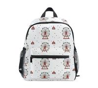 Kcldeci Sac à dos pour enfants filles garçons carnaval grande roue 2 maternelle primaire maternelle enfants école maternelle sac à livres S-M, Carnival Ferris Wheel2, S, Sac à dos daypack