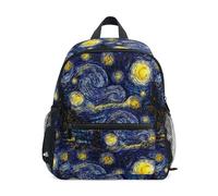 Kcldeci Sac à dos pour enfants filles garçons chef-d'œuvre Nuit étoilée primaire enfants école maternelle Sac à livres S-M, multicolore, S, Sac à dos daypack