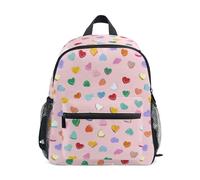 Kcldeci Sac à dos pour enfants filles garçons conversation cœur maternelle primaire enfants école maternelle sac d'école sac à livres S-M, Cœur de conversation, S, Sac à dos daypack