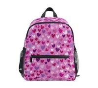 Kcldeci Sac à dos pour enfants filles garçons cœurs dans les tons de rose maternelle primaire maternelle enfants école maternelle sac à livres S-M, Champignons, feuilles et papillons, S, Sac à dos