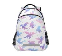 Kcldeci Sac à dos pour enfants filles garçons dégradé mouche dragons sacs à dos école sacs à dos école cartable sac à dos sac de voyage sac à dos de voyage