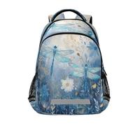 Kcldeci Sac à dos pour enfants filles garçons deux libellules gracieuses sacs à dos d'école sacs à dos école cartable sac à dos sac à dos sac à dos sac à dos sac à dos