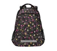 Kcldeci Sac à dos pour enfants filles garçons étoiles à cinq branches sacs à dos d'école primaire sac à dos d'école sac à dos sac à dos de voyage sac à dos de voyage