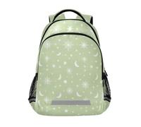 Kcldeci Sac à dos pour enfants filles garçons étoiles et nouvelle lune sacs à dos d'école primaire cartable sac à dos d'école sac à dos de voyage sac à dos de voyage