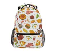 Kcldeci Sac à dos pour enfants garçons filles école primaire sacs à dos dessin animé nourriture occidentale garçons enfants sacs à dos sac à dos S-M, Dessin animé Western Food, S, Sac à dos daypack
