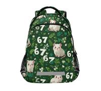 Kcldeci Sac à dos pour enfants pour filles et garçons - 67 opossums mignons - Sacs à dos d'école primaire - Sac à dos de voyage