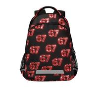 Kcldeci Sac à dos pour enfants pour filles et garçons Rouge scintillant 67 sacs à dos d'école primaire Sac à dos d'école Sac à dos de voyage