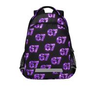 Kcldeci Sac à dos pour enfants pour filles et garçons - Violet scintillant - 67 sacs à dos d'école primaire - Sac à dos de voyage