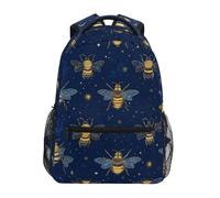 Kcldeci Sac à dos pour enfants pour garçons et filles, sacs à dos d'école primaire, abeilles, étoiles, bleu, sacs à livres pour garçons, tailles S-M, Bees Stars Bleu, S, Sac à dos daypack