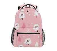 Kcldeci Sac à dos pour enfants pour garçons et filles - Sacs à dos d'école primaire - Blush Yeti - Pin Tree - Sacs à livres pour garçons - Taille S à M, Sapin Blush Yeti, S, Sac à dos daypack