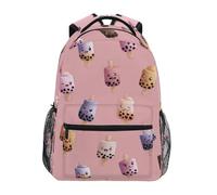 Kcldeci Sac à dos pour enfants pour garçons et filles - Sacs à dos d'école primaire Cake Pop Boba - Sacs à livres pour garçons et enfants - S-M, Cake Pop Boba, M, Sac à dos daypack
