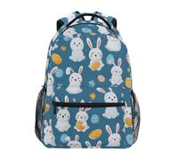 Kcldeci Sac à dos pour enfants pour garçons et filles, sacs à dos d'école primaire, lapins et œufs de Pâques, sacs à dos pour garçons, sacs à dos pour enfants, S-M, Lapins et œufs de Pâques, S, Sac à