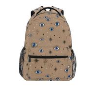 Kcldeci Sac à dos pour enfants pour garçons et filles, sacs à dos d'école primaire, mauvais œil, étoiles, sacs à livres pour garçons, tailles S-M, Étoiles du mauvais œil, S, Sac à dos daypack