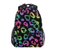 Kcldeci Sac à dos pour enfants pour garçons et filles - Sacs à dos d'école primaire - Motif léopard étincelant - Taille S à M, Léopard étincelant, S, Sac à dos daypack