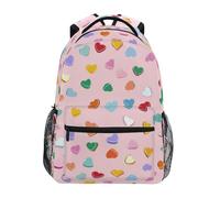 Kcldeci Sac à dos pour enfants pour garçons et filles, sacs à dos d'école primaire, sacs à dos de maternelle S-M, Cœur de conversation, M, Sac à dos daypack