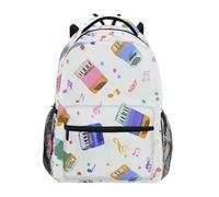 Kcldeci Sac à dos pour enfants pour garçons et filles, sacs à dos d'école primaire, sacs à dos de maternelle S-M, Accordéon et notes de musique, S, Sac à dos daypack