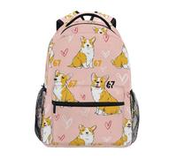 Kcldeci Sac à dos pour enfants pour garçons et filles, sacs à dos d'école primaire, sacs à dos de maternelle S-M, 67 Corgi Dog, S, Sac à dos daypack