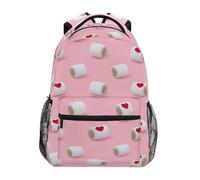 Kcldeci Sac à dos pour enfants pour garçons et filles, sacs à dos d'école primaire, sacs à dos de maternelle S-M, Balles de foin en forme de cœur rouge, M, Sac à dos daypack