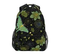 Kcldeci Sac à dos pour enfants pour garçons et filles, sacs à dos d'école primaire, sacs à dos de maternelle S-M, Luna Moth Stars, S, Sac à dos daypack