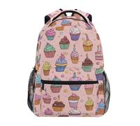 Kcldeci Sac à dos pour enfants pour garçons et filles, sacs à dos d'école primaire, sacs à dos de maternelle S-M, Cupcake d'anniversaire de dessin animé, S, Sac à dos daypack