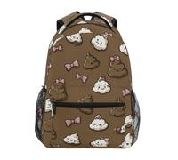 Kcldeci Sac à dos pour enfants pour garçons et filles, sacs à dos d'école primaire, sacs à dos mignons et nœuds, sacs à dos pour garçons, sacs à dos pour enfants, S-M, Adorable et nœuds, M