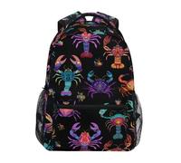 Kcldeci Sac à dos pour enfants pour garçons et filles, sacs à dos d'école primaire, sacs à dos pour garçons et enfants, sacs à livres S-M, Crabes homards de dessin animé 1, S, Sac à dos daypack